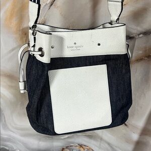 Kate Spade Jean and white purse